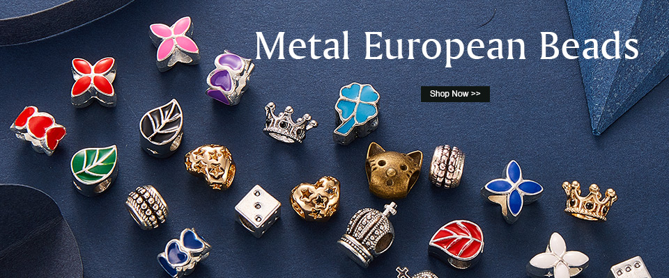 Metal European Beads