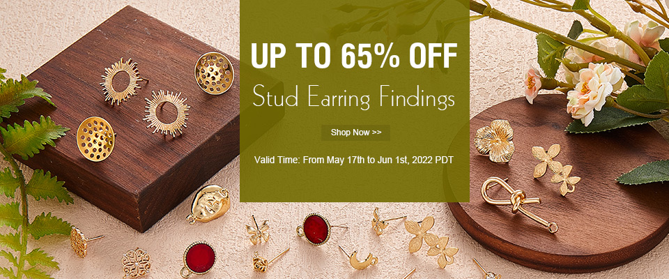 Stud Earring Findings UP TO 65% OFF