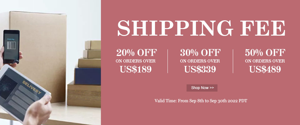 Up to 50% OFF Shipping Fee