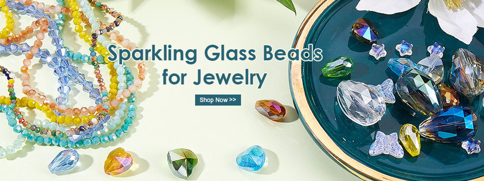 Sparkling Glass Beads for Jewelry