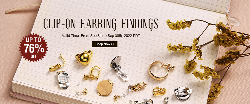 Clip-on Earring Findings Up to 76% OFF