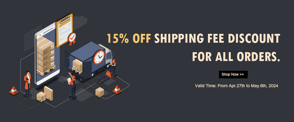 15% OFF Shipping Fee
