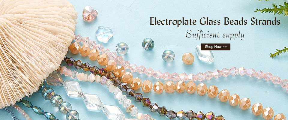 Electroplate Glass Beads Strands---Sufficient supply