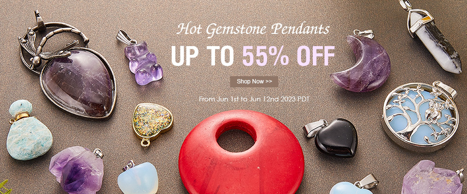Hot Gemstone Pendants UP TO 55% OFF