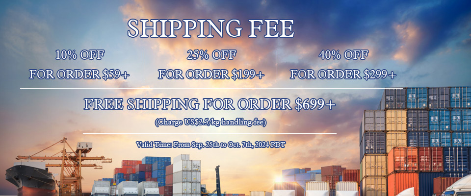 0-40% Off Shipping Fee