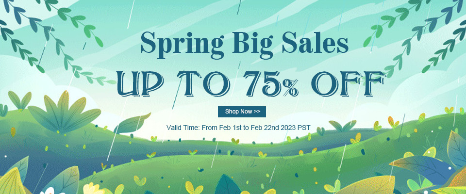 Up to 75% OFF Spring Big Sales